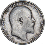 1909 Shilling - Edward VII British Silver Coin