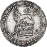 1916 Shilling - George V British Silver Coin