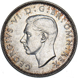 1937 English Shilling - George VI British Silver Coin