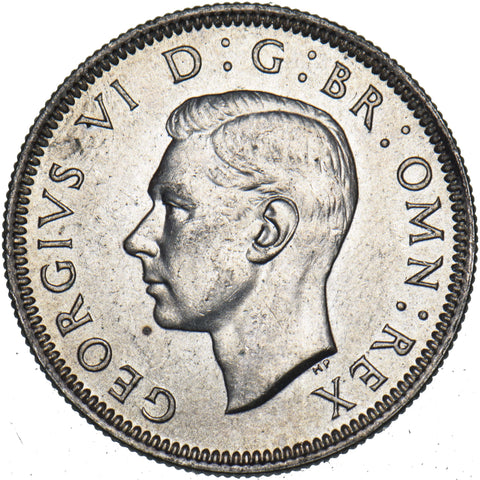 1937 English Shilling - George VI British Silver Coin