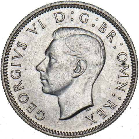 1938 English Shilling - George VI British Silver Coin
