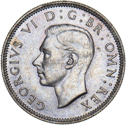 1941 English Shilling - George VI British Silver Coin