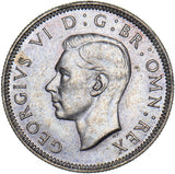 1941 English Shilling - George VI British Silver Coin