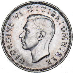 1942 English Shilling - George VI British Silver Coin