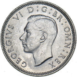 1945 English Shilling - George VI British Silver Coin