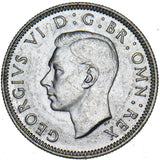 1945 English Shilling - George VI British Silver Coin