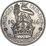 1946 English Shilling - George VI British Silver Coin
