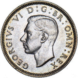 1937 Scottish Shilling - George VI British Silver Coin