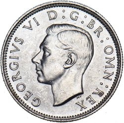 1938 Scottish Shilling - George VI British Silver Coin