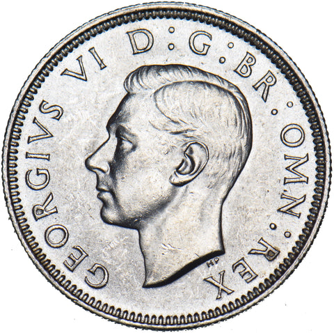 1938 Scottish Shilling - George VI British Silver Coin