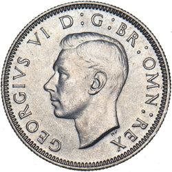 1945 Scottish Shilling - George VI British Silver Coin