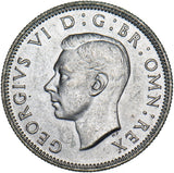1945 Scottish Shilling - George VI British Silver Coin