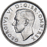 1945 Scottish Shilling - George VI British Silver Coin