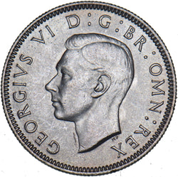 1946 Scottish Shilling - George VI British Silver Coin