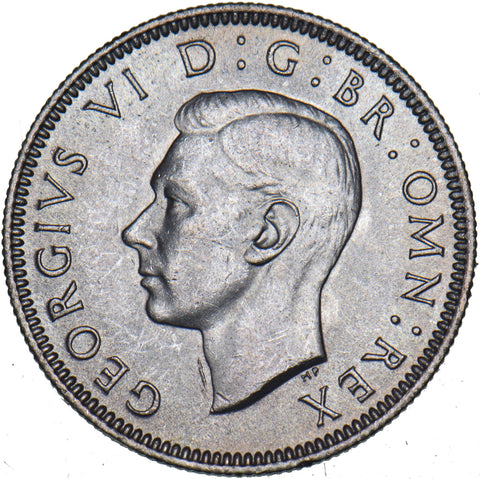 1946 Scottish Shilling - George VI British Silver Coin
