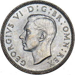 1946 Scottish Shilling - George VI British Silver Coin