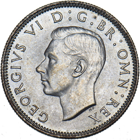1946 Scottish Shilling - George VI British Silver Coin