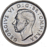 1946 Scottish Shilling - George VI British Silver Coin