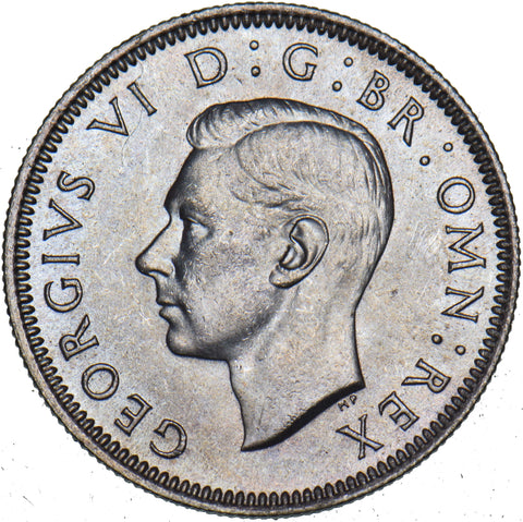 1946 Scottish Shilling - George VI British Silver Coin