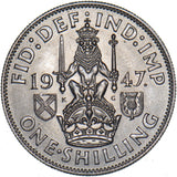 1947 Scottish Shilling - George VI British  Coin