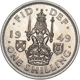 1949 Scottish Shilling - George VI British  Coin