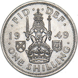 1949 Scottish Shilling - George VI British  Coin