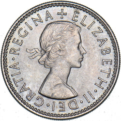 1954 English Shilling - Elizabeth II British  Coin