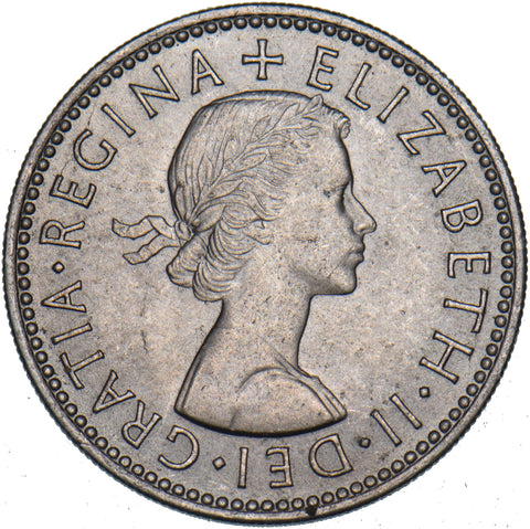1955 English Shilling - Elizabeth II British  Coin