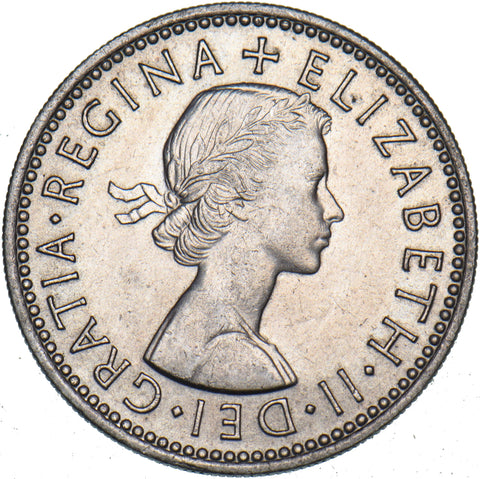 1956 English Shilling - Elizabeth II British  Coin