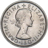 1957 English Shilling - Elizabeth II British  Coin