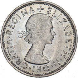 1959 English Shilling - Elizabeth II British  Coin