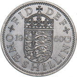 1960 English Shilling - Elizabeth II British  Coin