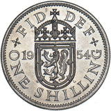 1954 Scottish Shilling - Elizabeth II British  Coin