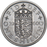 1960 English Shilling - Elizabeth II British  Coin