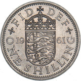1961 English Shilling - Elizabeth II British  Coin