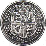 1817 Sixpence - George III British Silver Coin