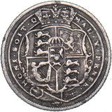 1818 Sixpence - George III British Silver Coin