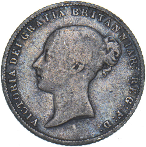 1864 Sixpence - Victoria British Silver Coin