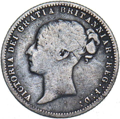 1875 Sixpence - Victoria British Silver Coin