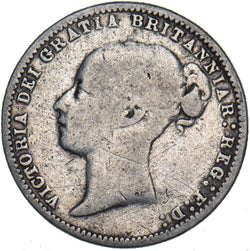 1877 Sixpence - Victoria British Silver Coin
