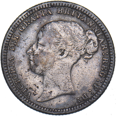 1880 Sixpence - Victoria British Silver Coin