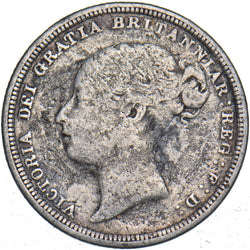 1883 Sixpence - Victoria British Silver Coin