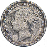 1883 Sixpence - Victoria British Silver Coin