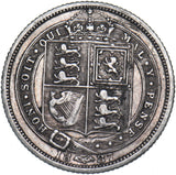 1887 Sixpence - Victoria British Silver Coin