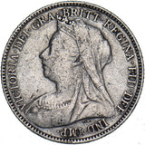 1897 Sixpence - Victoria British Silver Coin