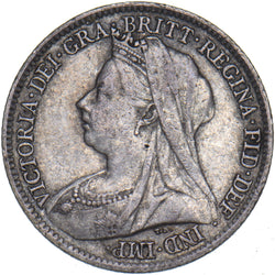 1901 Sixpence - Victoria British Silver Coin