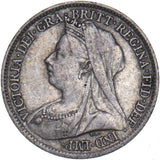 1901 Sixpence - Victoria British Silver Coin