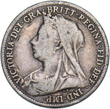 1901 Sixpence - Victoria British Silver Coin