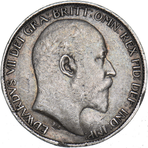 1902 Sixpence - Edward VII British Silver Coin