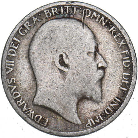 1904 Sixpence - Edward VII British Silver Coin